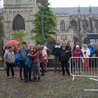 2019er Gruppe vor der Exeter Cathedral